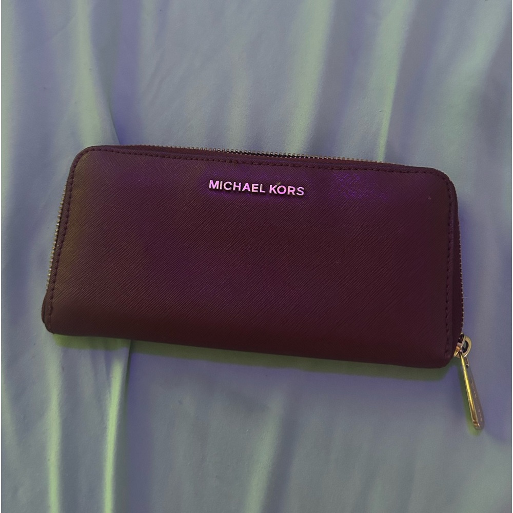 Burgundy Michael Kors wallet